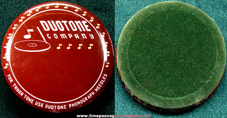 Old Duotone Advertising Premium Celluloid Record Cleaner Brush