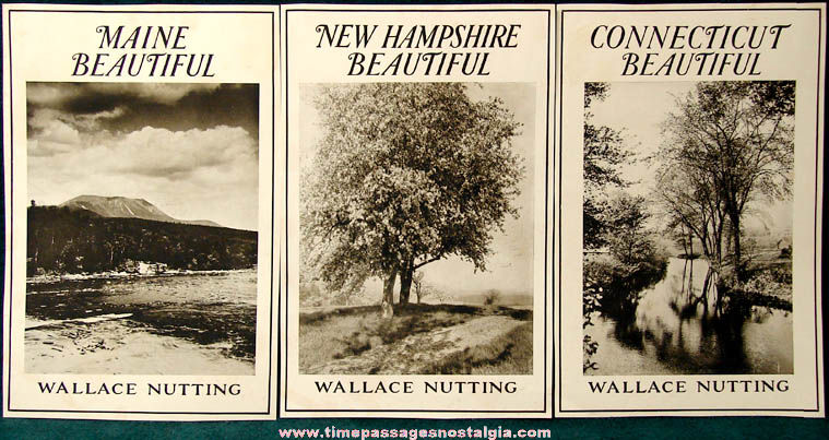 (3) Different Old New England State Wallace Nutting Art Prints