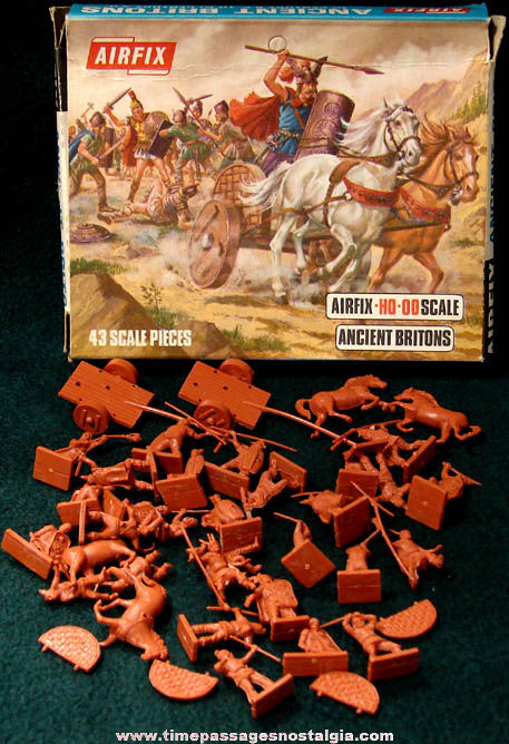 Old Boxed Airfix Ancient Britons Plastic Play Set Figures