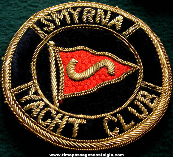 Old Smyrna Yacht Club Bullion Blazer Emblem Patch Badge