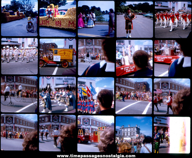 (62) 1973 Portsmouth New Hampshire 350th Anniversary Parade Photograph Slides