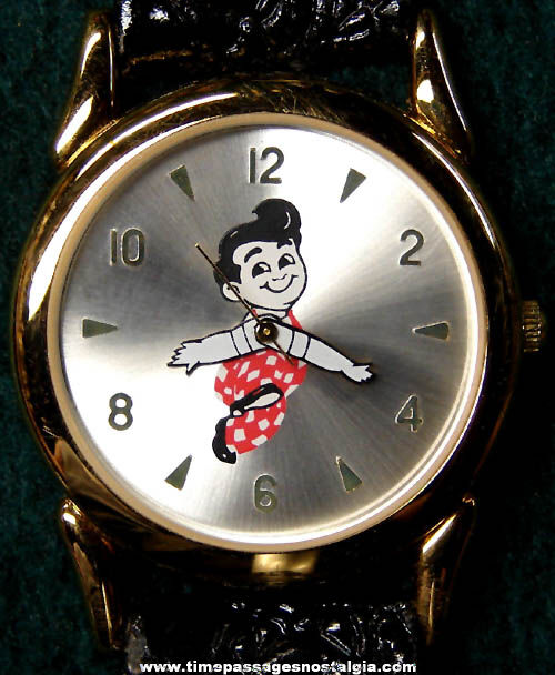 Unused Big Boy Restaurant Advertising Character Wrist Watch