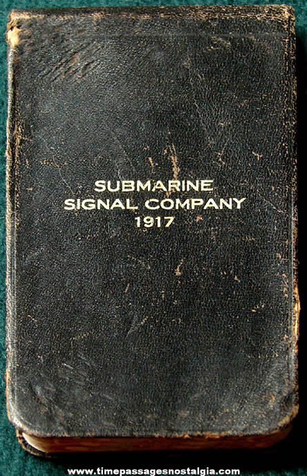 1917 Submarine Signal Company Advertising Premium Calendar and Diary Booklet