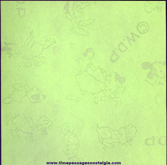 Colorful Old Walt Disney Productions Cartoon Comic Character Origami Paper Kit