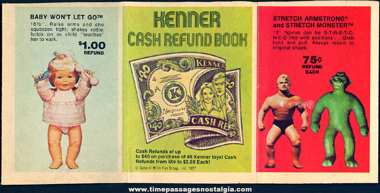 Colorful 1977 Kenner Toys Advertising Refund Catalog Booklet