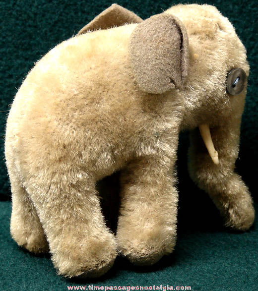 Small Old Steiff Toy Elephant Doll Figure
