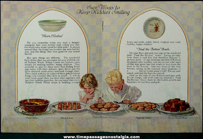 1926 Ralston Cereal Advertising Premium Mother’s Manual Booklet