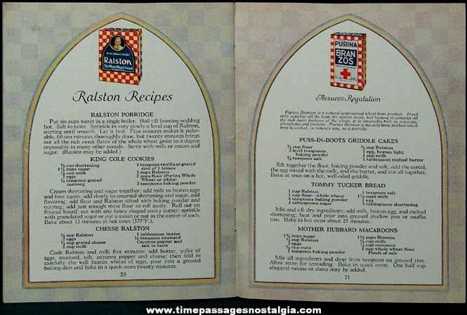 1926 Ralston Cereal Advertising Premium Mother’s Manual Booklet