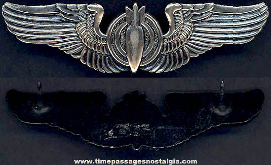 United States Air Force Bombardier Wings Badge Pin