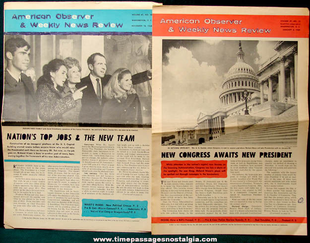 (19) 1968 - 1969 American Observer & Weekly News Review Newspapers