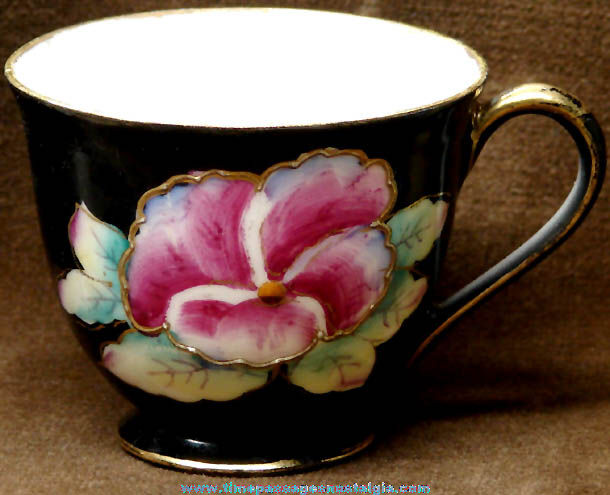 1940s Occupied Japan Porcelain Tea Cup With a Flower