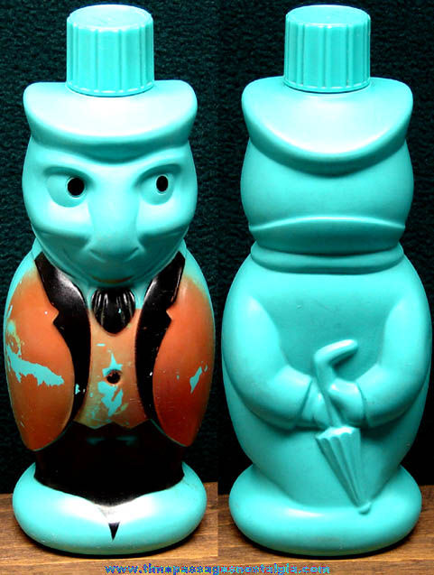 Old Walt Disney Jiminy Cricket Character Soaky Bubble Bath Bottle