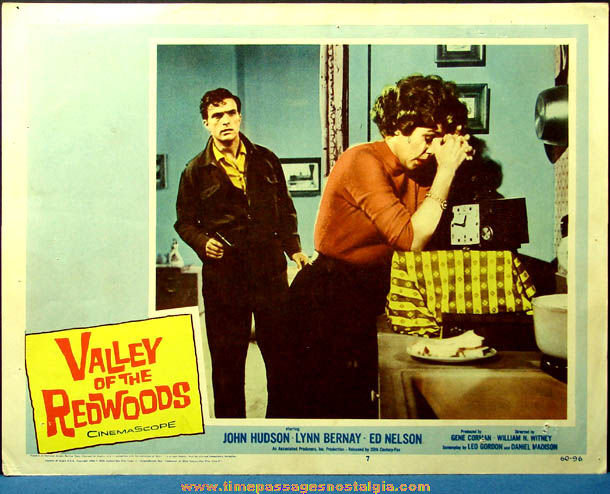 (3) Colorful 1960 Valley of The Redwoods Movie Lobby Card Posters