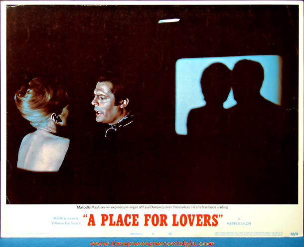 Colorful 1969 A Place For Lovers Movie Lobby Card Poster