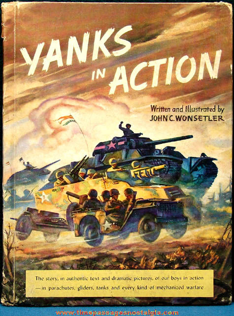 1943 World War II Yanks In Action Hard Back Book