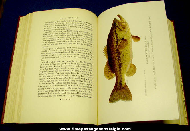 1943 Just Fishing Hard Back Book