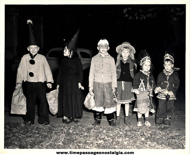 Old Costume Children Halloween Holiday Photograph