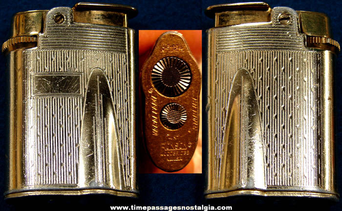 Old Metal Ronson Varaflame Starfire Butane Cigarette Lighter
