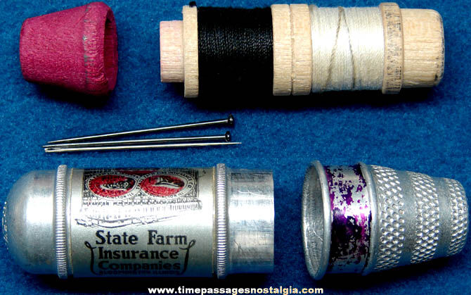 Old State Farm Insurance Company Advertising Premium Sewing Kit