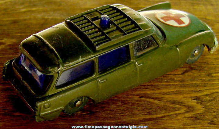 Old Husky Citroen Safari Military Ambulance Die Cast Toy Car