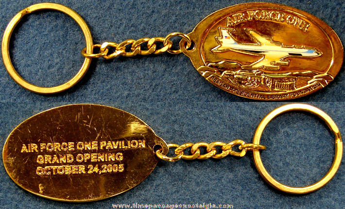 2005 Air Force One Pavilion Grand Opening Advertising Souvenir Key Chain