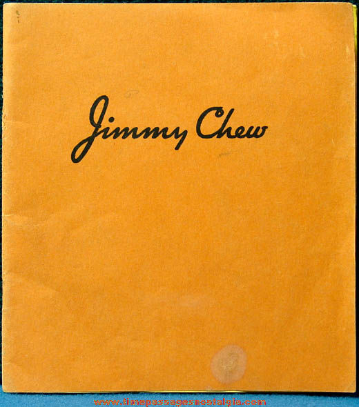 1940 Jimmy Chew Advertising Character Premium Dental Health Booklet