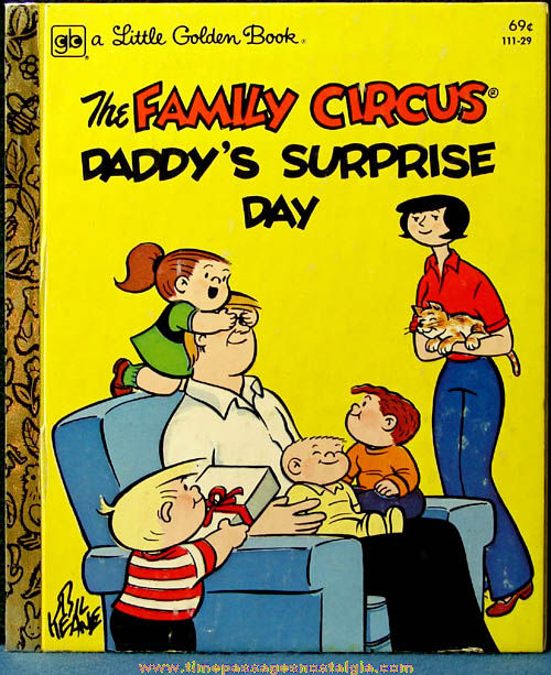 1980 The Family Circus Daddy’s Surprise Day Little Golden Book