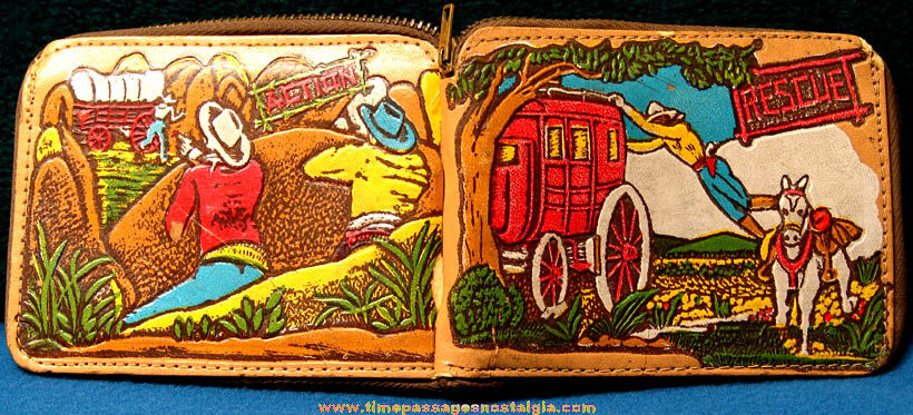 Old Western Cowboy Character Hero Childs Wallet