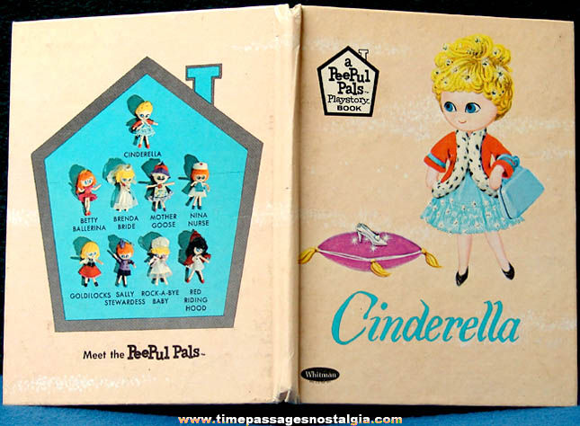 1967 PeePul Pals Cinderella Doll Character Whitman Book