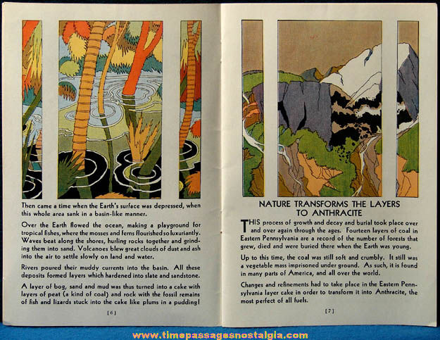 Colorful 1929 Philadelphia & Reading Coal & Iron Company Advertising Premium Booklet