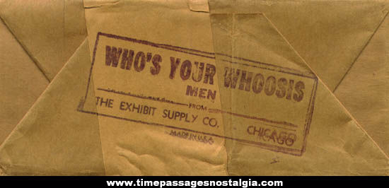 (32) 1946 Who’s Your Whoosis For Men Exhibit Supply Arcade Cards