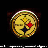 1970s - 1980s Kellogg’s Corn Pops Cereal Prize Pittsburgh Steelers Football Team Logo Toy Ring