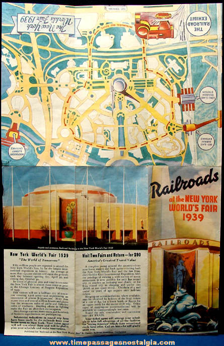 (17) 1939 - 1940 New York World’s Fair Advertising and Souvenir Paper Items