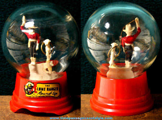 Colorful Old Lone Ranger Character Round Up Snow Globe Dexterity Puzzle