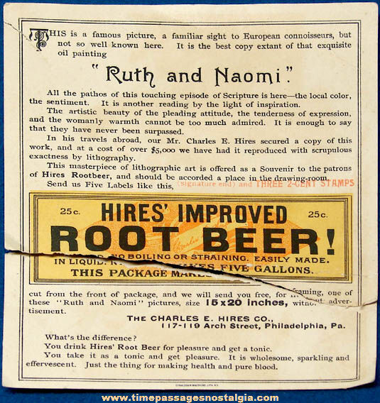 (68) Old Hires Root Beer Soda Advertising Items