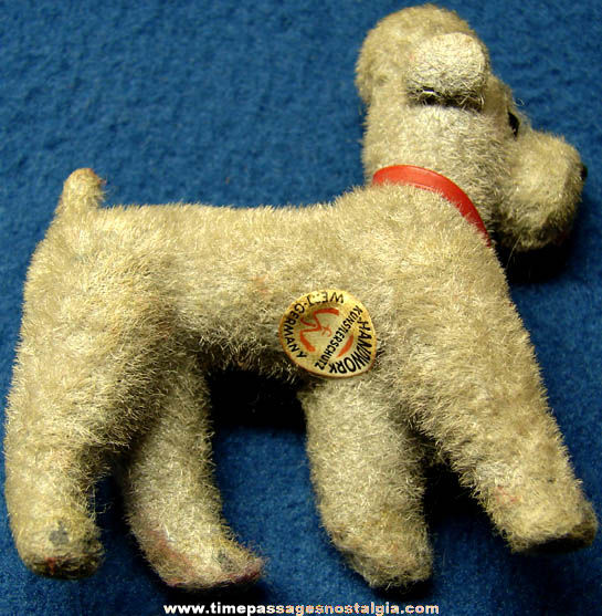 Old West German Kunstlerschutz Miniature Poodle Dog Figurine