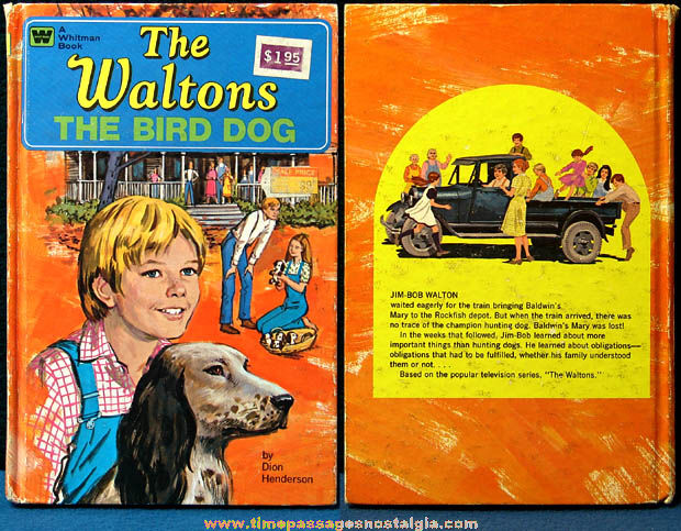 1975 The Waltons The Bird Dog Whitman Hard Back Book
