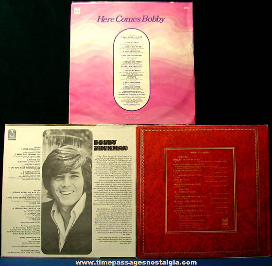 (3) Different Old Bobby Sherman Record Albums