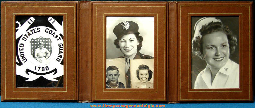 (5) Old United States Military & Nurse Photographs With Frame