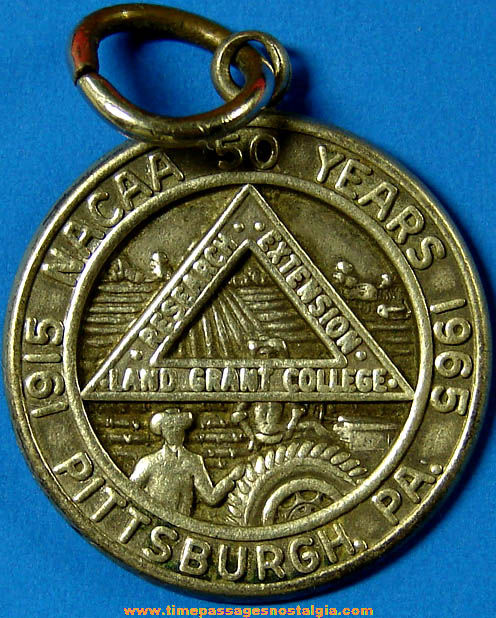 1965 National Association Of County Agricultural Agents 50th Anniversary Sterling Silver Medallion