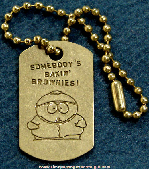 1998 Comedy Central South Park Character Metal Dog Tag Key Chain