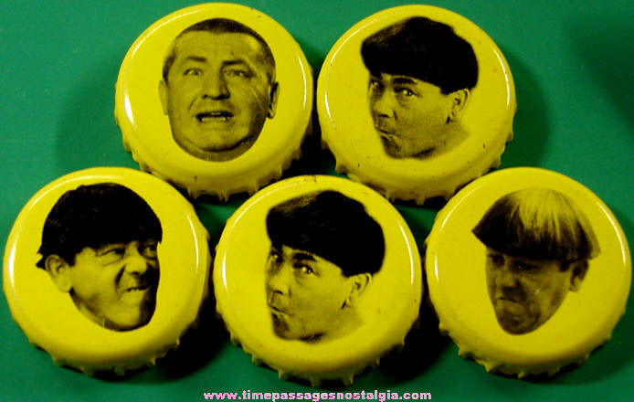 (5) Three Stooges Panther Brewing Company Beer Bottle Caps