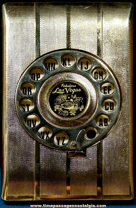 Old Unused Las Vegas Nevada Advertising Souvenir Dial Telephone Address Book