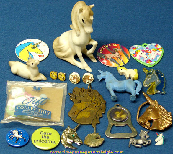 (22) Small Old Unicorn Animal Items