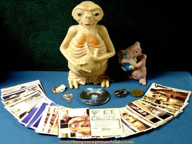 (118) Old ET The Extra Terrestrial Movie Character Items