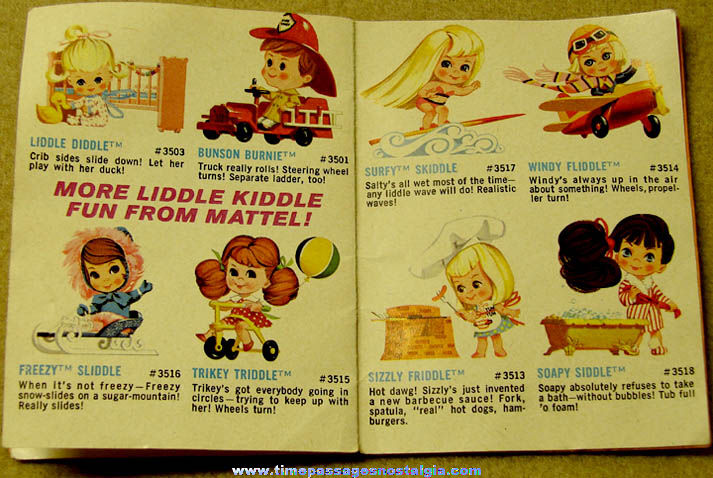 1966 Mattel Liddle Kiddles Doll Liddle Biddle Peep Story Booklet