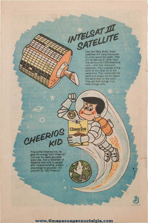1968 General Mills Cheerios Kid Cereal Advertising Character Comic Book Advertisement