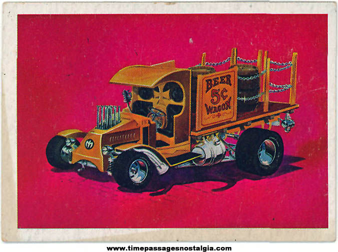 1970 Tom Daniel Beer Wagon Mod Suds Hauler Mattel Monogram Model Kit Trading Card