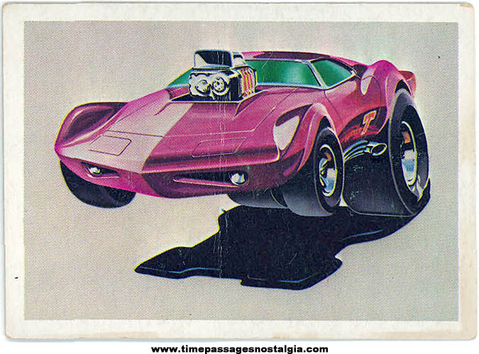 ©1970 Tom Daniel Chevrolet Screamin’ Vette Mattel Monogram Model Kit Trading Card
