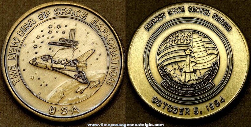 1984 STS-41G Challenger Space Shuttle Commemorative Bronze Medal Coin